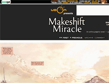 Tablet Screenshot of makeshiftmiracle.keenspot.com