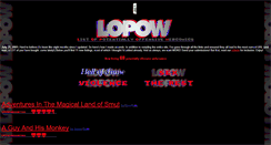 Desktop Screenshot of lopow.keenspot.com