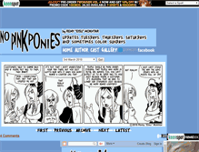 Tablet Screenshot of nopinkponies.keenspot.com